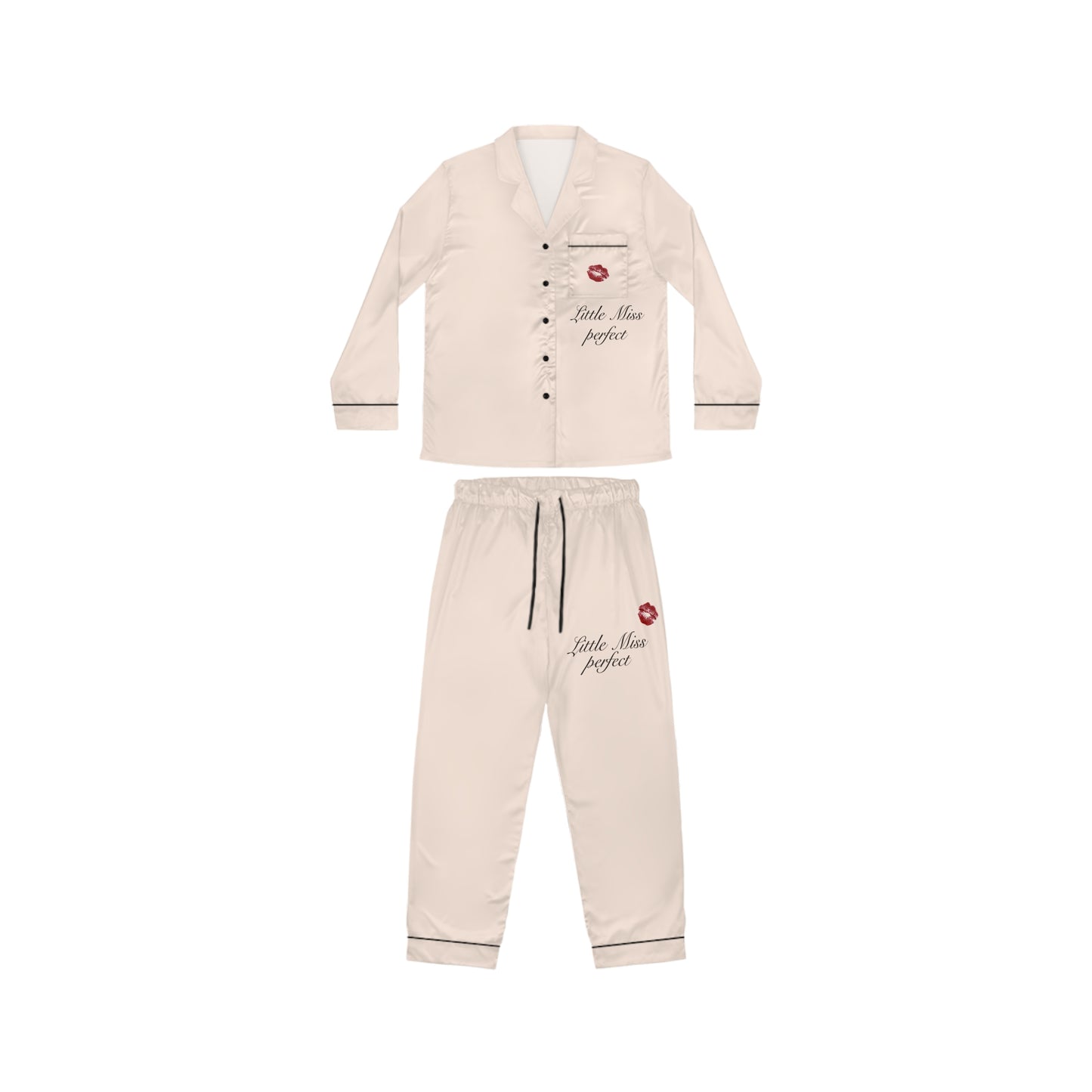 Luxurious Women's Satin Pajamas - Little miss perfect