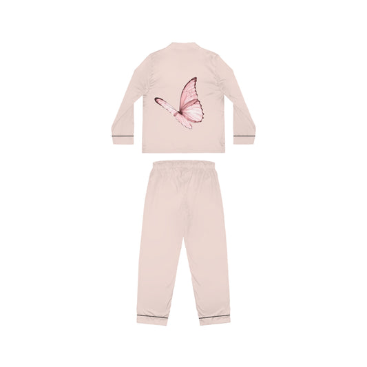 Butterfly Satin Pajamas for Women - Elegant Sleepwear Set